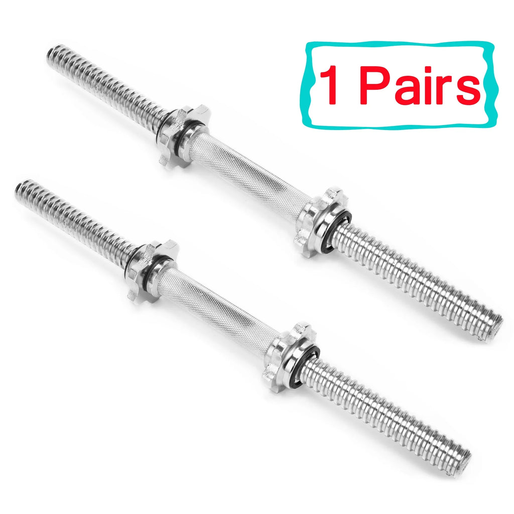 Adjustable Weightlifting - 1 Handles/ Threaded Bar inch 45cm Hex - Weight Dumbbell Fit SAYFUT Plate Dumbbell nut Accessories, 17.77''/ Standard Handles