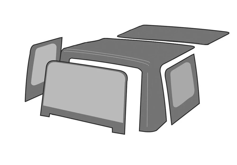 Spice With 99717 TJ Rampage For Replacement Top Skins, RealTruck Door 1997-2006 Soft Jeep Factory by Wrangler
