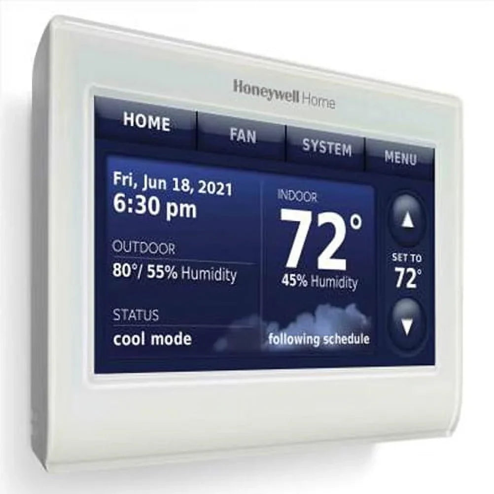 Wire THX9421R5021WW + Technology Thermostat Cleaner -White LCD IAQ 2-Pack 2 Red with High Touch LINK Definition Screen Honeywell