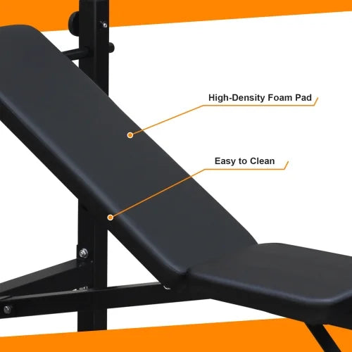 and Bench Bench, with Press Weight Home Exercise Bench Fitness Gym Squat Training Full-Body for Set Rack Workout
