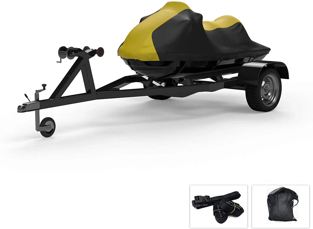 for Bag - Rain, Yamaha Weatherproof Yellow/Black Storage Trailerable and More! Jet EXR Color Covers climate Sun, and 2020 Straps Rays, Protects - - UV Includes - from Ski Trailer All