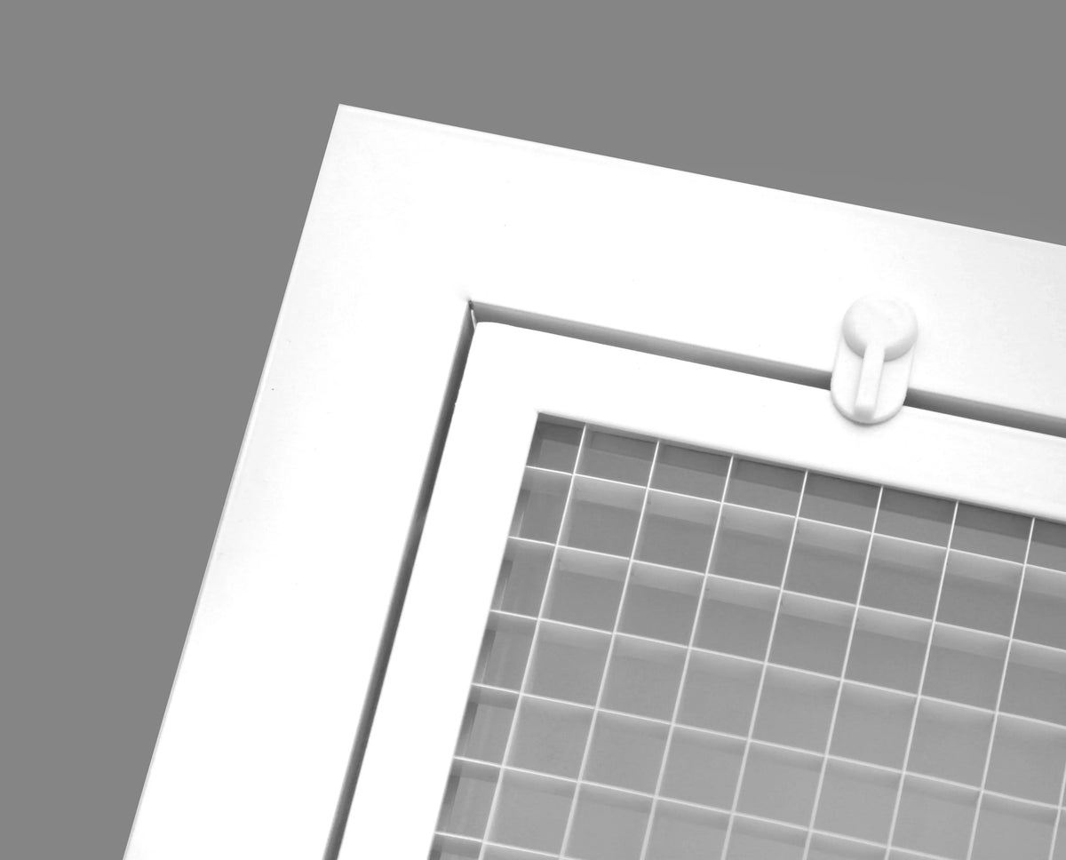 25" 16" Filter - Grille Core Aluminum Filter 18.5" Eggcrate 1" White Cube Return x for Outer Dimensions: Air x - 27.5