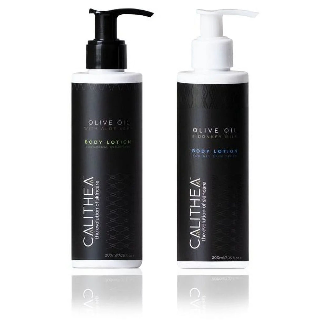 Lotion Lotion Aloe Calithea Milk Organic Duo: Vera Lotion & Olive Body Donkey Oil Natural