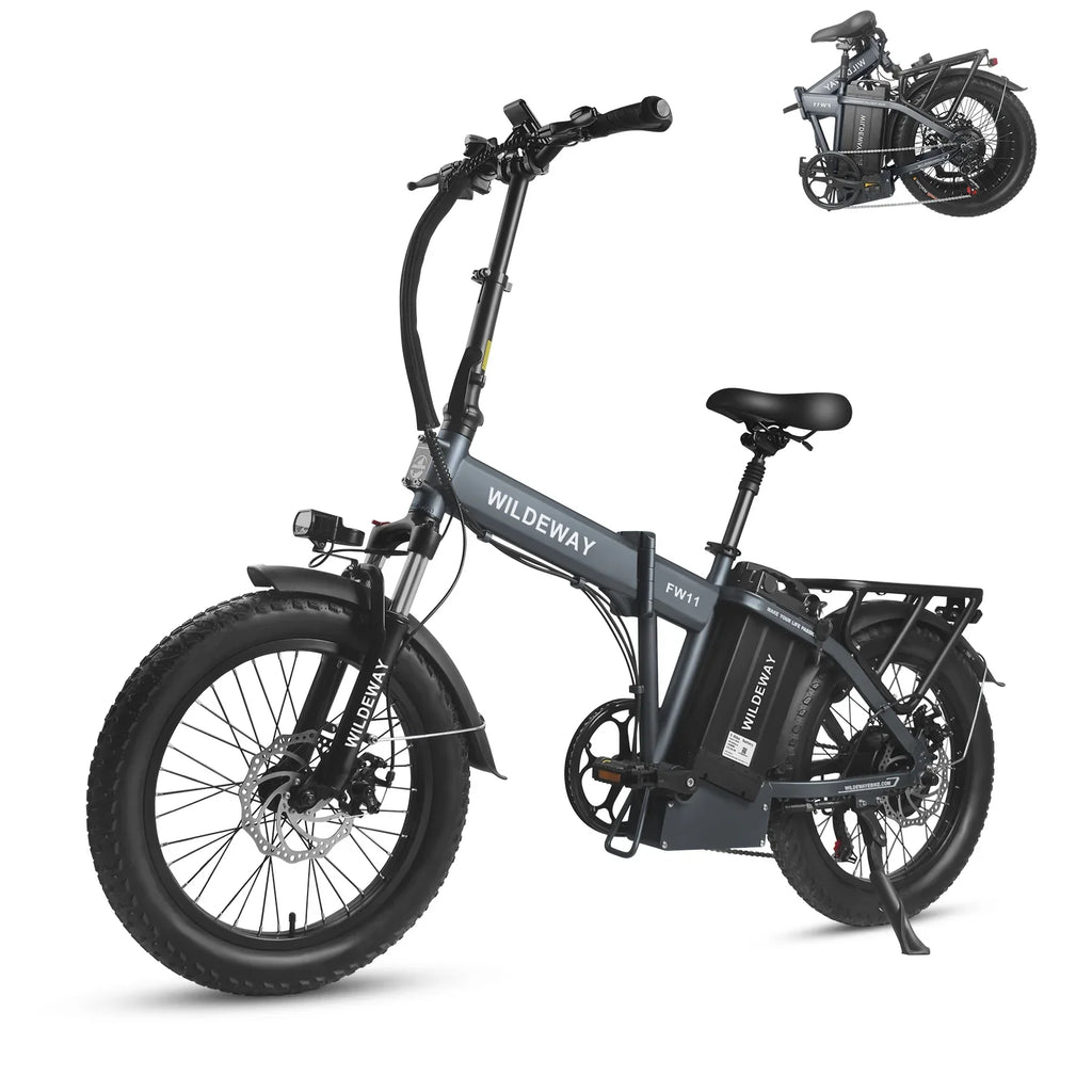 , City ,750w 32ah for Adults 7 Tire Beach Folding Removable Motor，48v Snow Speeds, Electric Battery Ebike Bicycle 20×3.0 Mountain Fat Wildeway