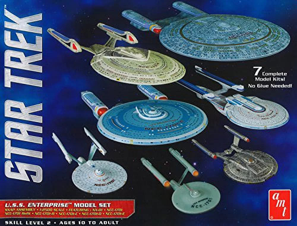 USS Snap AMT Plastic 1/2500 Space Models Enterprise AMT954 Set Star Box Trek