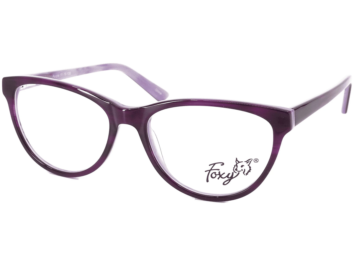 Molly with Eyeglasses Colllection CSD Women Frame Foxy Spring Handmade Hinge design Acetate Purple for