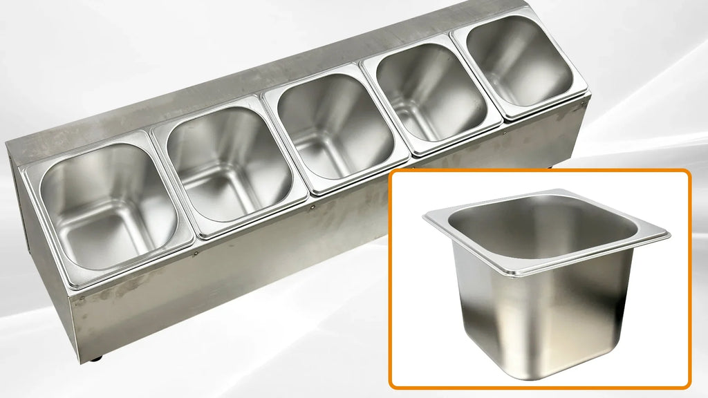 commercial basin shop steel CS16- pot seasoning shop tea Stainless display dessert Milk 5S rack hot