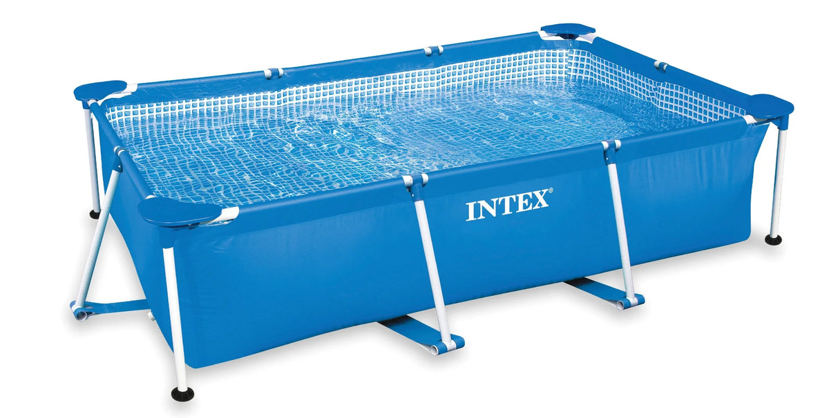 Pack) Swimming Above Rectangular-Frame Baby (Open Ground Box) (4 Intex Pool