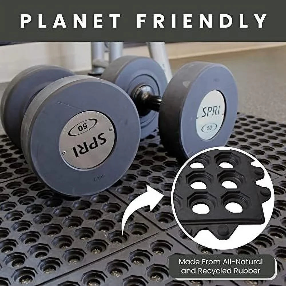 Interlocking Kitchen Door Garage Inch Shower Bar Restaurant Anti exterior X For Indoor Non-Slip Flooring Rubber Pool 36 Drainage, 36 Fatigue Floor Floor Mat Mat Durable