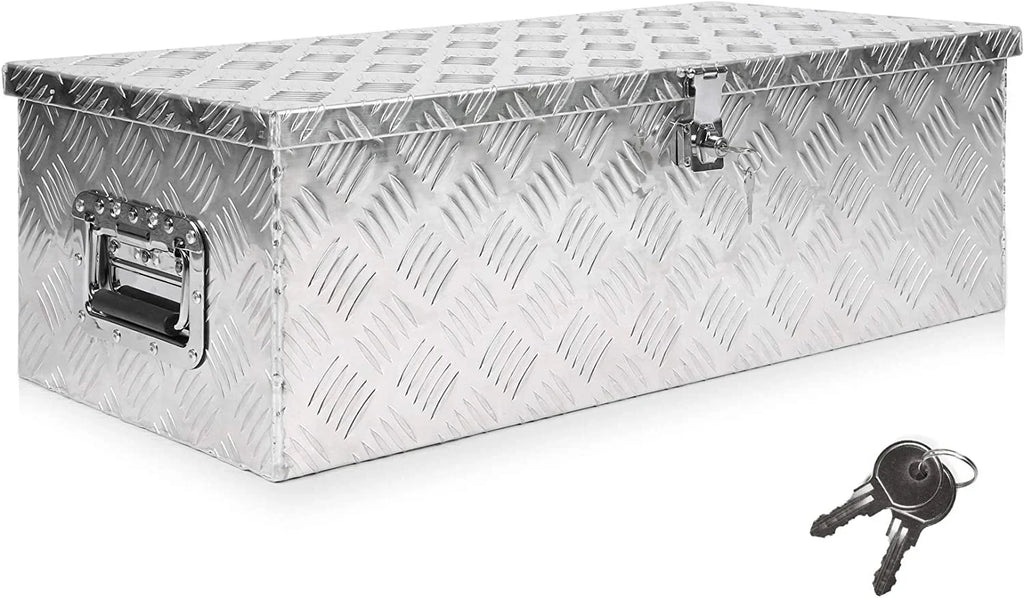 Truck Pickup Heavy Box Aluminum w/Lock Tool Duty Storage of for Silver Tool 30'' Bed Truck Boxes