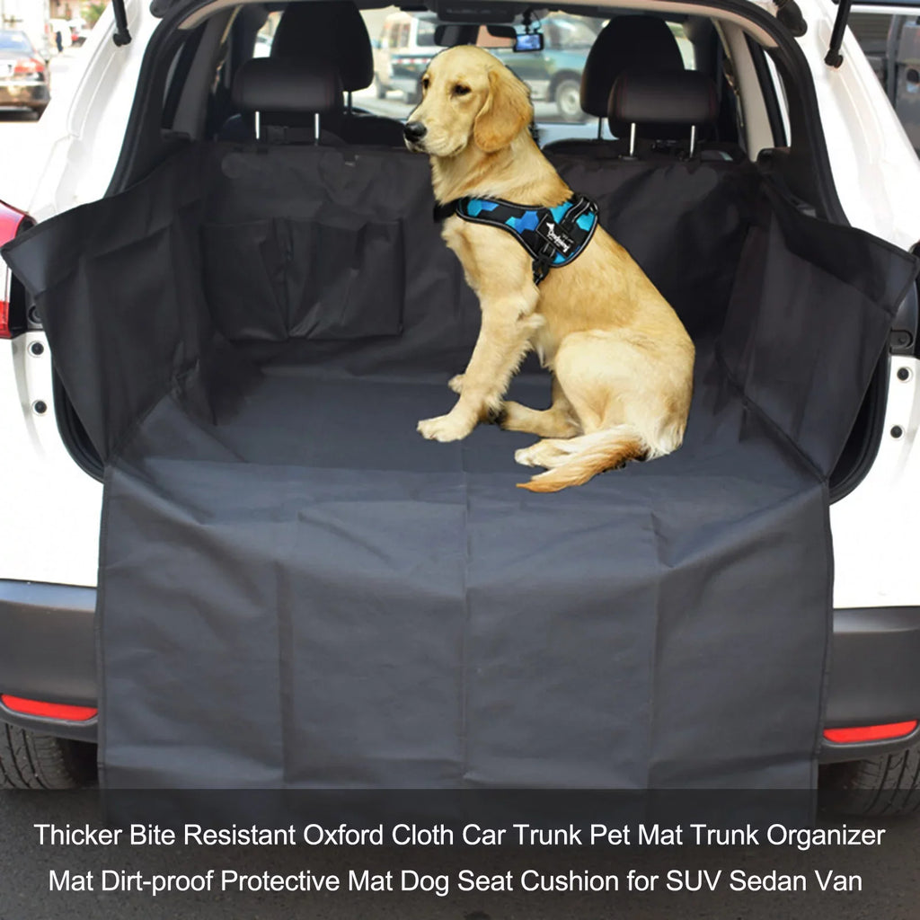 Mat SUV Bite Van Dog Resistant Cloth for Car Pet Mat Thicker Protective Trunk Mat Oxford Sedan Organizer Seat Dirt-proof Trunk Arealer Cushion