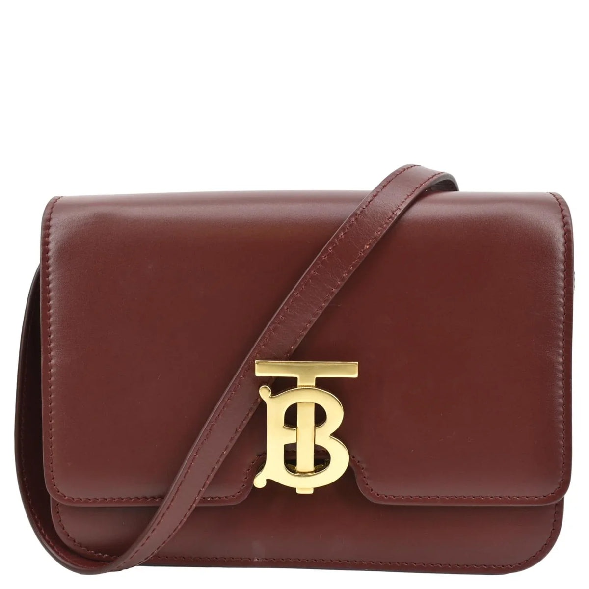 Tb Shoulder Pre-owned Red Leather BURBERRY Bag Lola