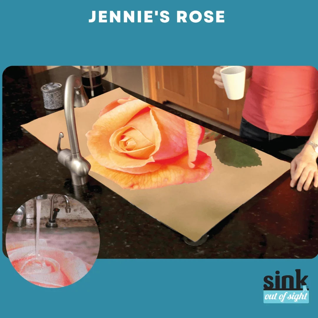 5 Home coverage for Debris Sink dimension Designs, of adjustable Cover, double cover, sizes. Sink Hot/Cold through and Sight- 2 Out Design: -SK2-JR2-a Rose Décor pass 39.5"X20" sink Kitchen Jenny's Liquids
