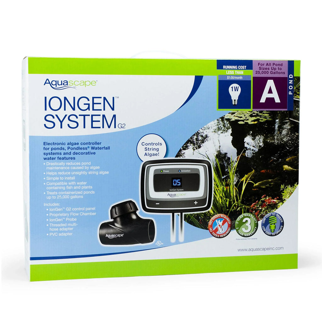 Auto System Free Chemical Algae IonGen Pond Control G2 95027 Aquascape Natural