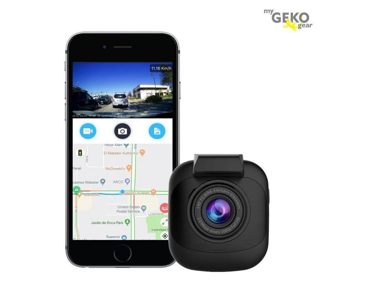 SD Night with Orbit GEKO Card 530 Micro Cam Papago 1296p and 16GB Dash Vision