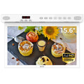 TV, SYLVOX Android TV 1080P FHD Bluetooth Cabinet TV, Under 15.6 Built-in Kitchen Support inch Smart Smart Assistant Play, WiFi