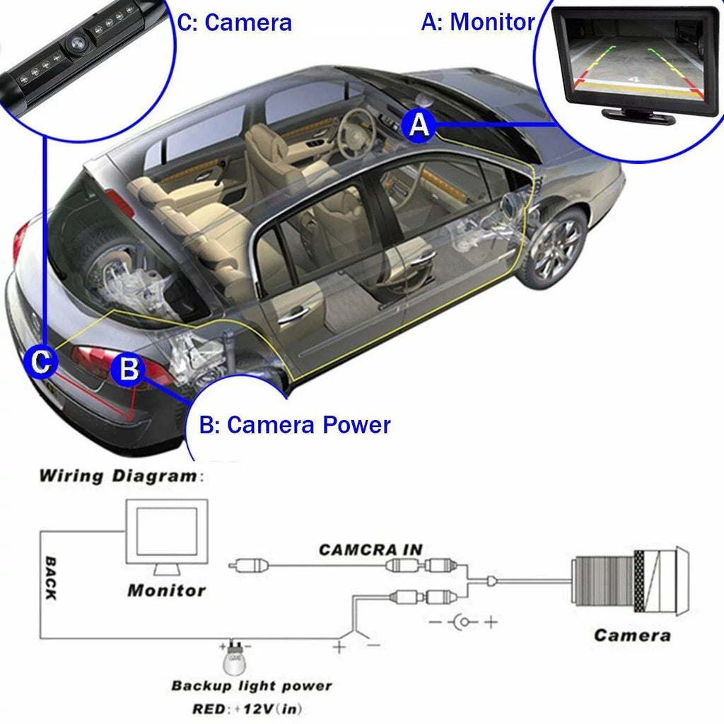 KWM950BW Plate for KW-M950BW Backup Frame Black Camera Rearview JVC License