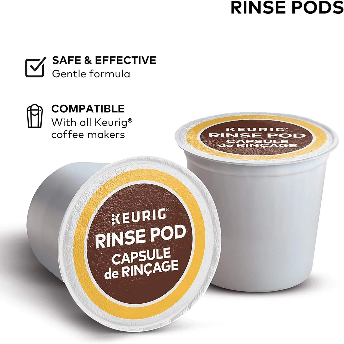 Classic/1.0 6) 2.0 Rinse Over, Keurig Compatible of Reduces & Carry Count 10 Pods, with Coffee (Pack Keurig K-Cup Flavor Makers, Pod