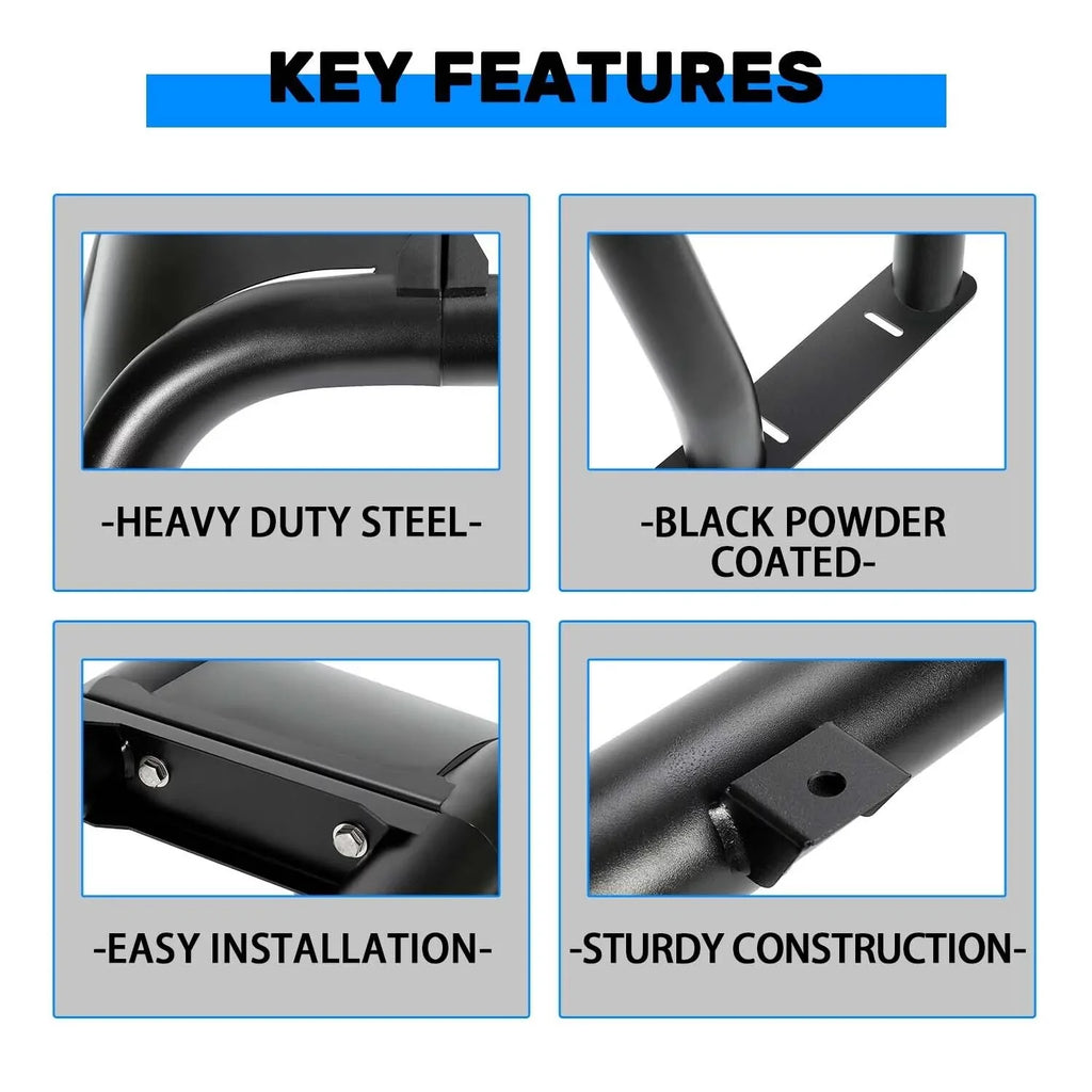 Head Black Roll 04-22 Cargo 1500 07-22 Ram Bar 1500 Tundra F-150 GMC for Dodge 1500 1500 KOJEM Sierra Bed Rack Chevrolet Ram Sport Silverado