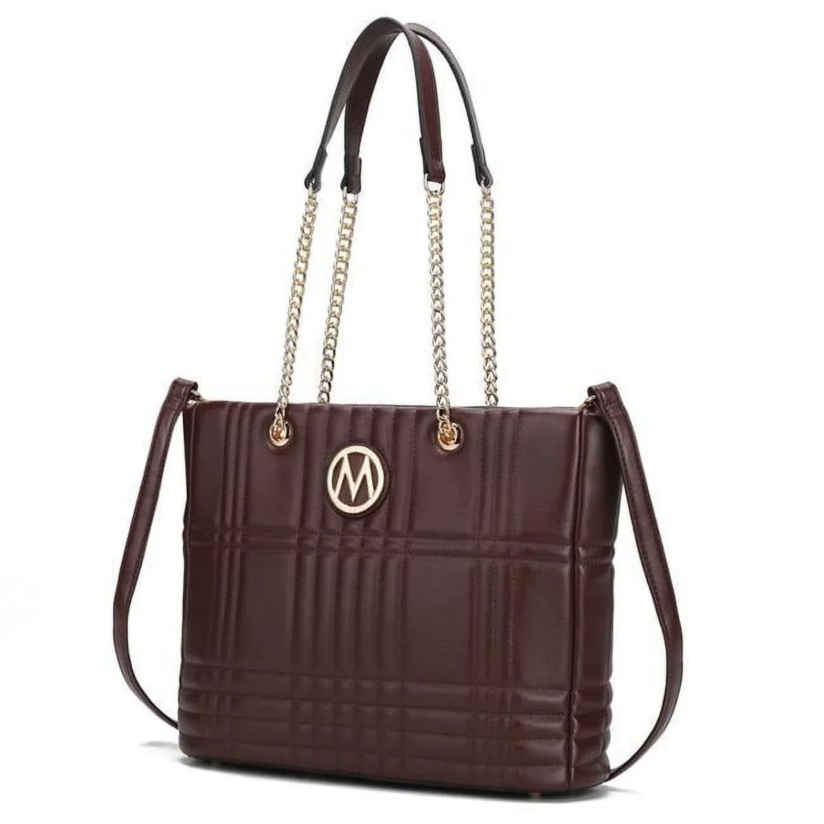 Raven Leather Duffle Vegan Crocodile-Embossed Faux Bag Womens