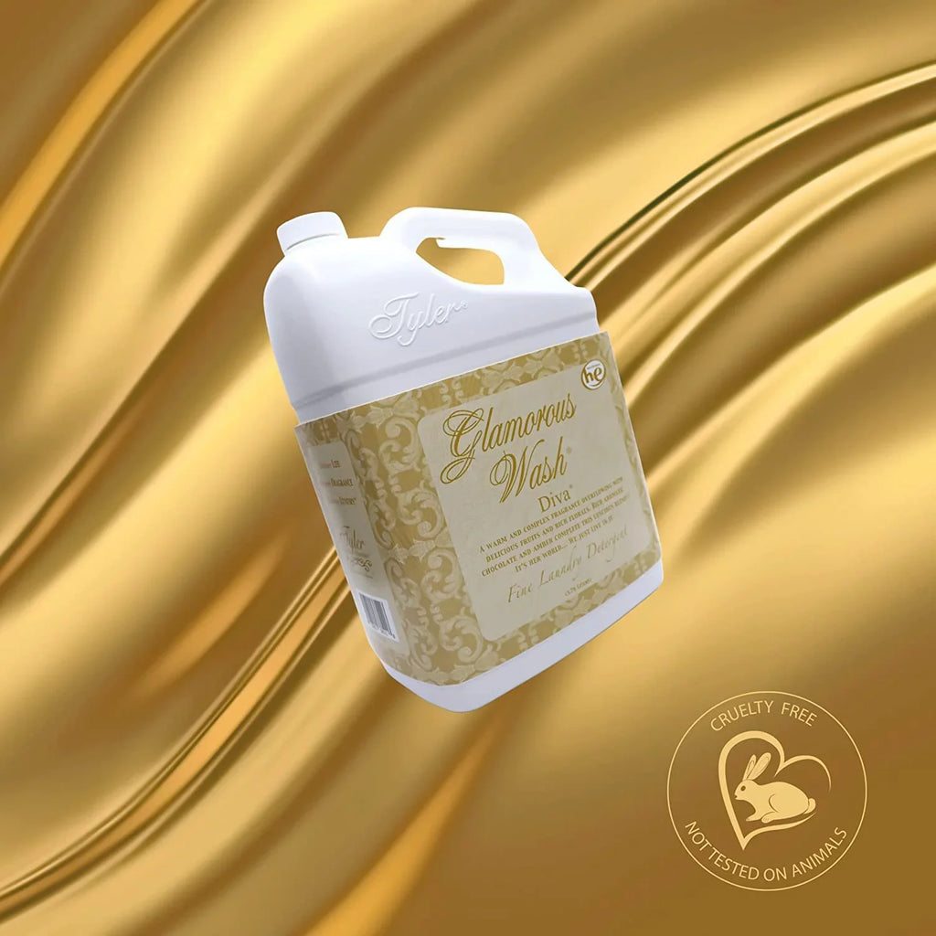Diva Company Wash Machine Fine for Container Detergent 1Gal Glamorous Laundry Liquid Liquid Laundry Designed Tyler Candle Washable - - - and 3.78L Detergent apparel Hand