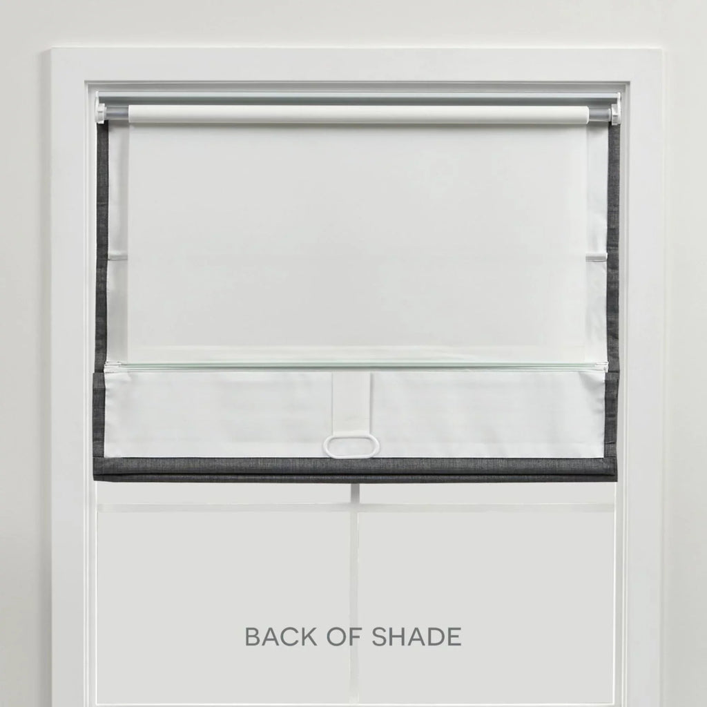 Shade, Total Blackout Grey Ricardo Roman Home 23"x64", Exclusive
