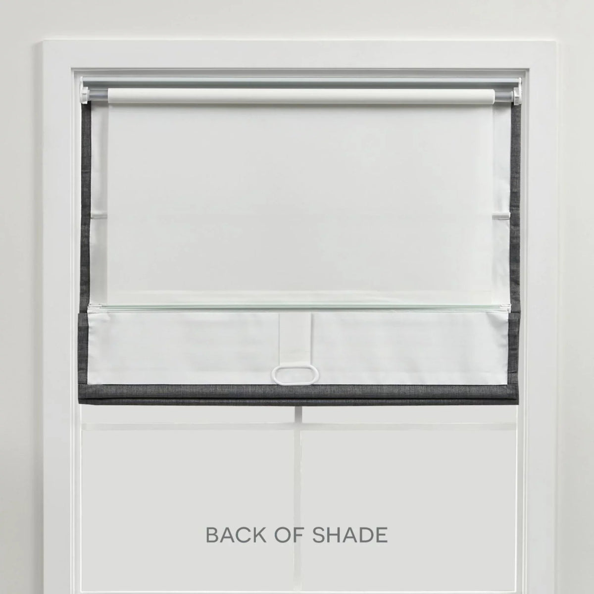 Shade, Total Blackout Grey Ricardo Roman Home 23"x64", Exclusive