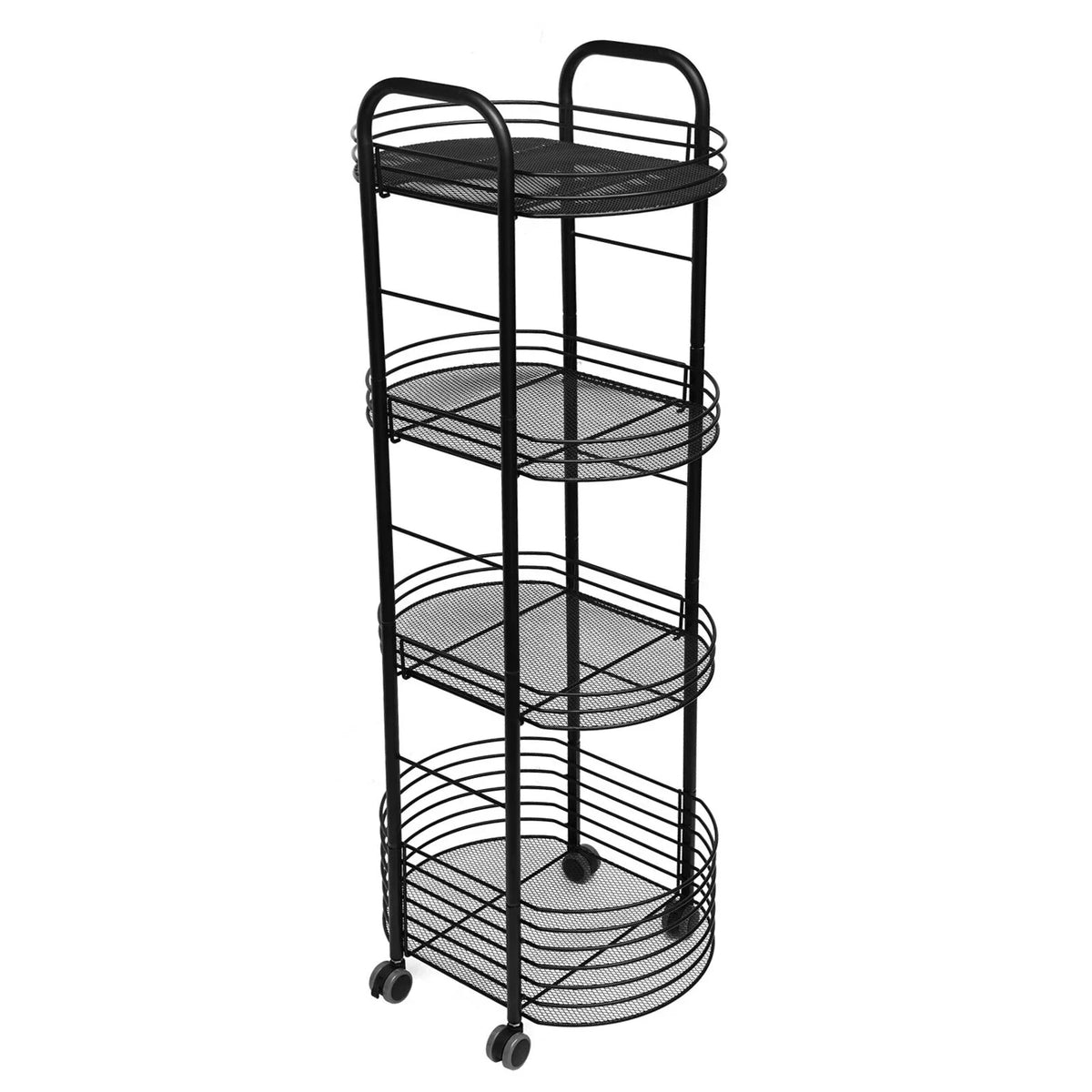 Shelf Utility Cart Kitchen Organizer Rack Trolley Storage Tier 4 Storage Movable