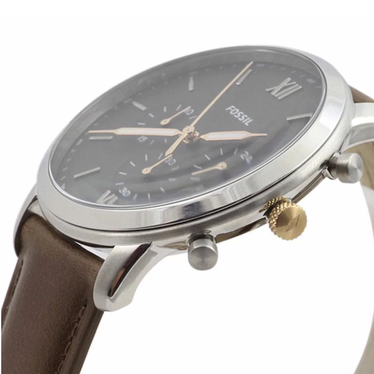 Fossil Chronograph Leather Men's Band Brown FS5408 Neutra Watch