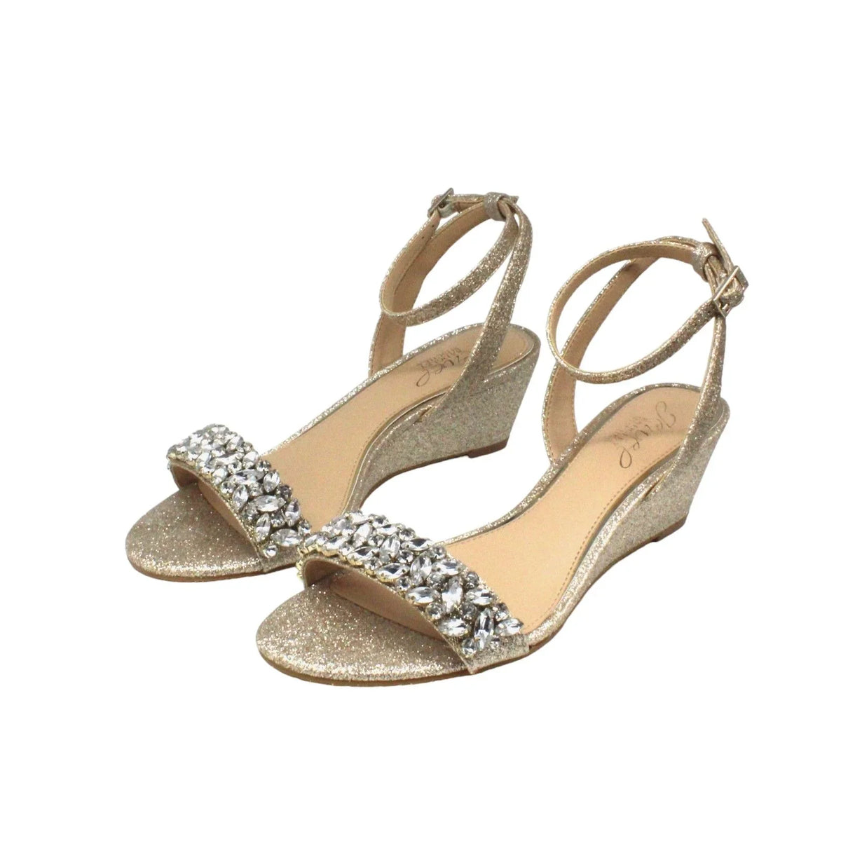 Evening Mischka US) Bellevue Wedge(dimension Badgley 6 Jewel