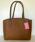 3-Compartment NWT Kate Large $399 WKRU6948 Brown Tote Leather Spade Monet