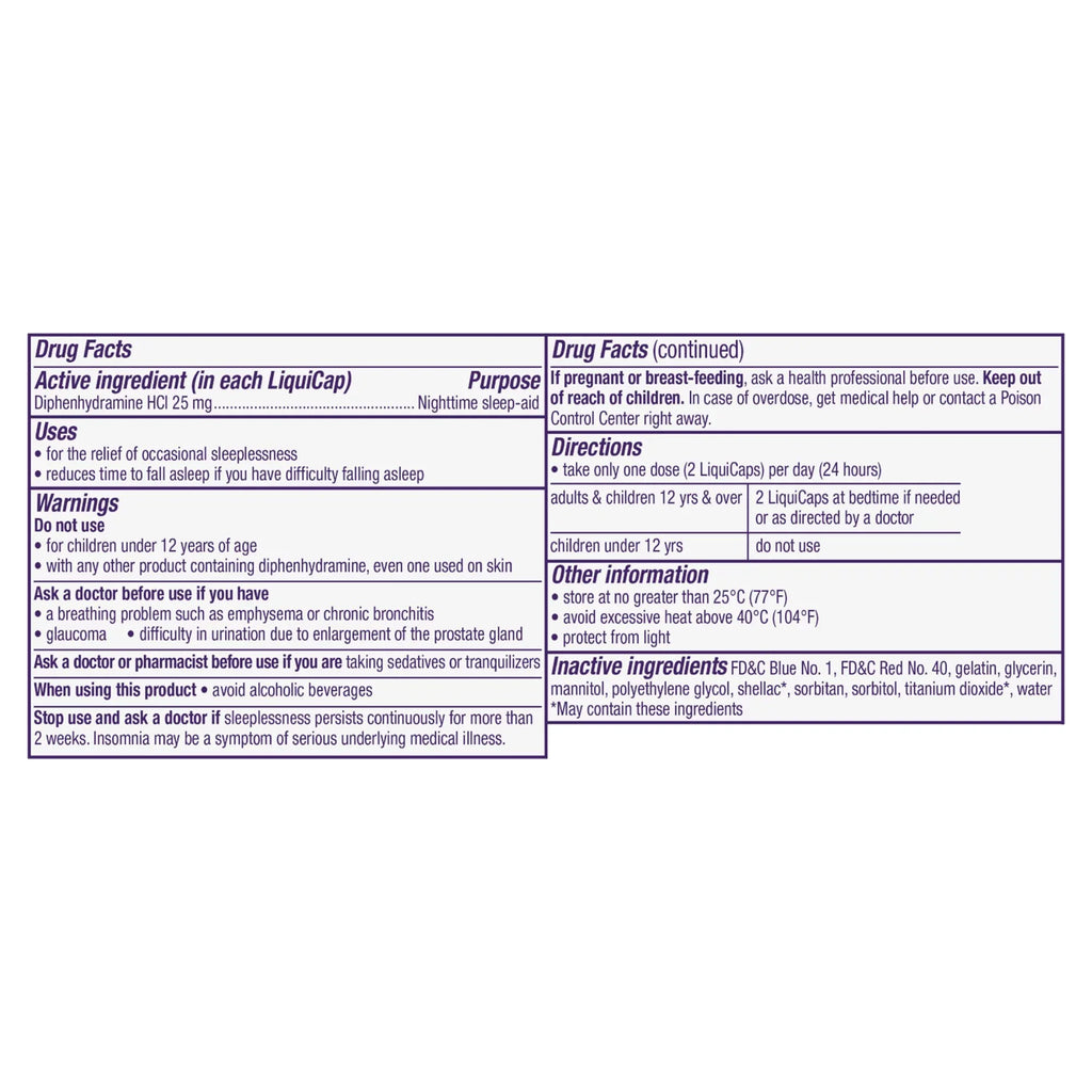 (Pack Nighttime Sleep-Aid, LiquiCaps ZzzQuil 24 4) of ea