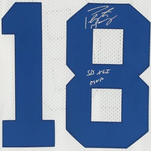 Colts Manning Fanatics Inscription XLI Super Authentic & MVP" Bowl Indianapolis Mitchell Peyton with Jersey Ness Authentic "SB - Autographed White Certified