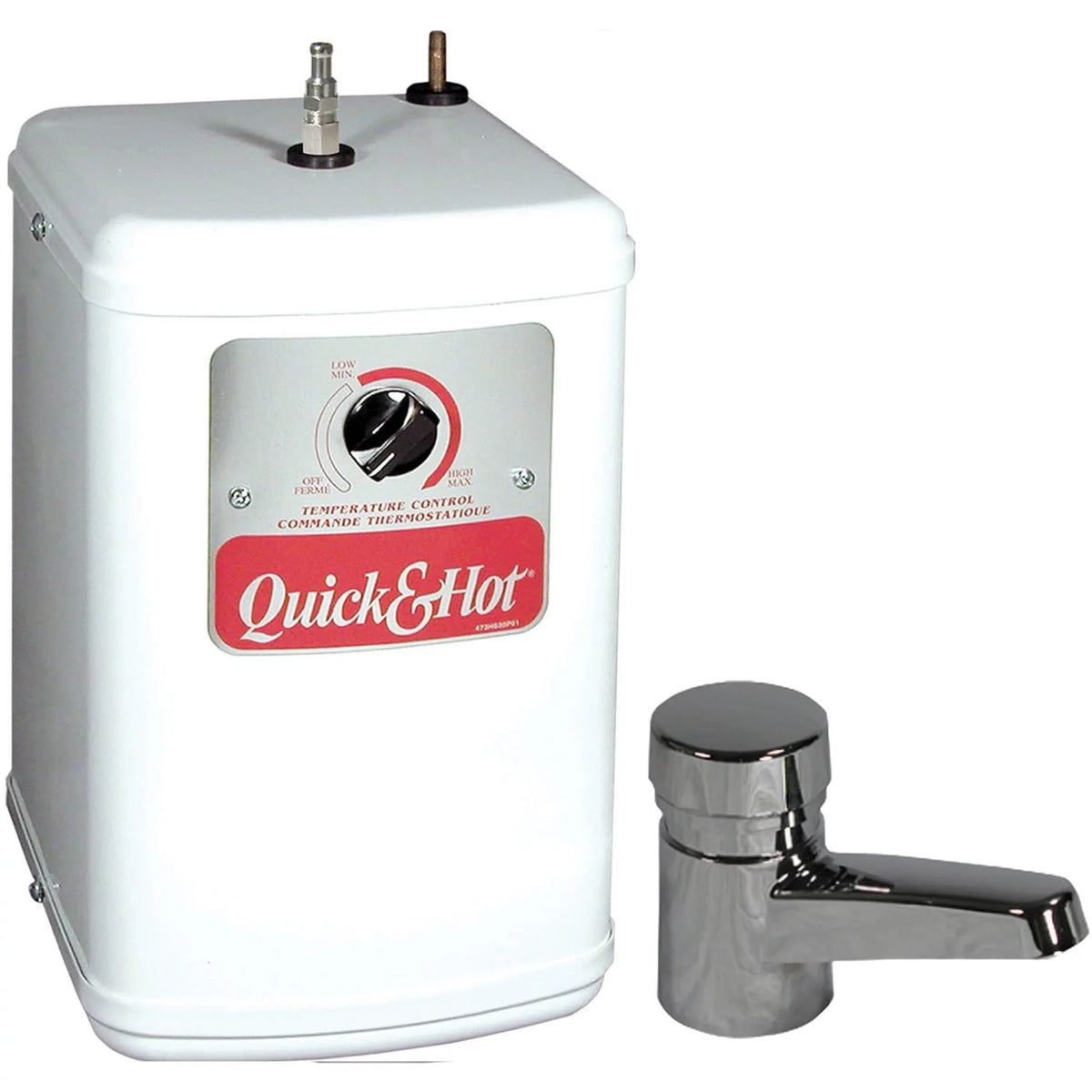 liquid Chrome with H510-U-CH Waste King Hot Tank, Faucet H-510-U-CH
