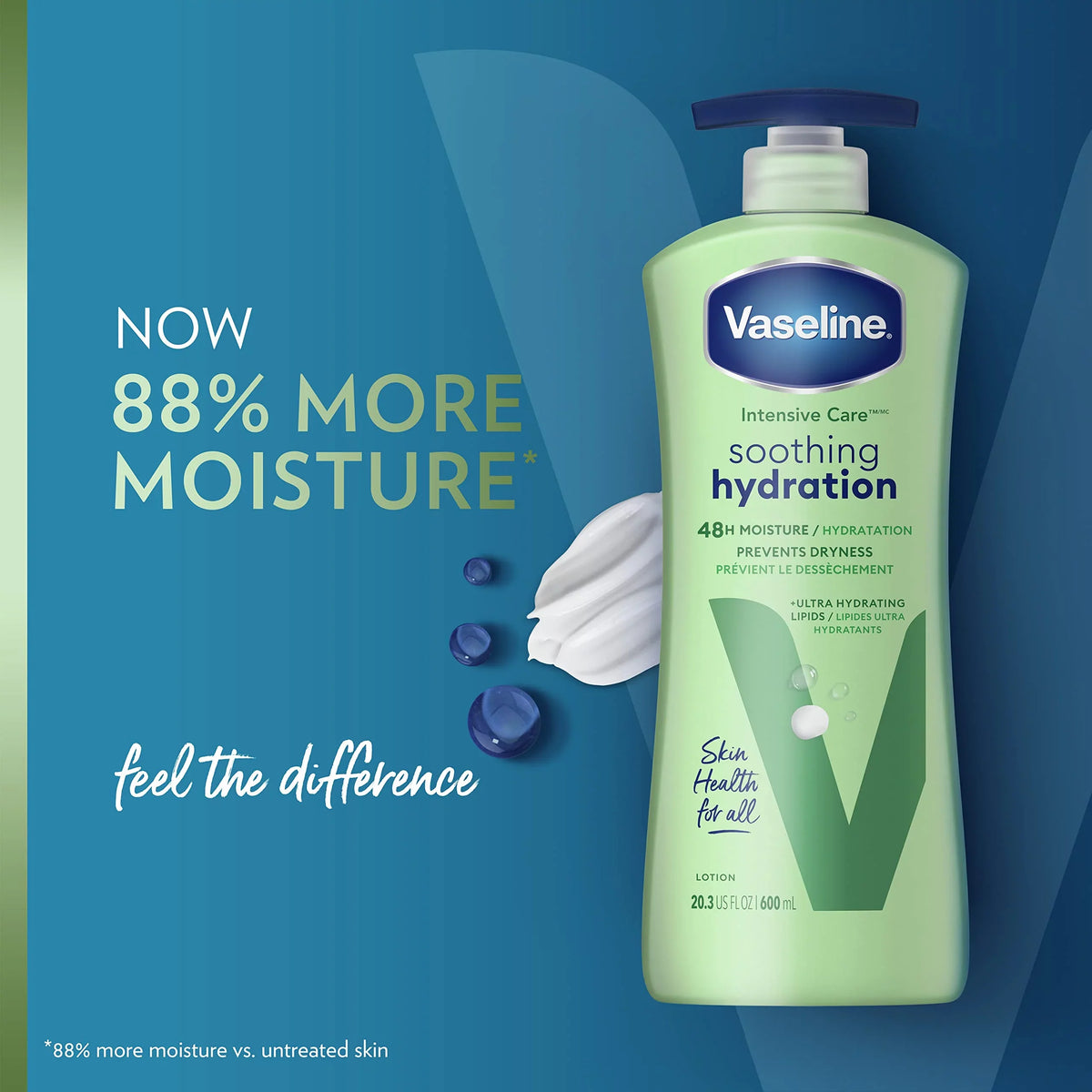 Ultra-Hydrating Care Aloe For Body Oz. 4 + Dry Ct With Intensive Vera Extract 1% Vaseline Skin 20.3 Aloe Lipids Lotion Hydration Soothing