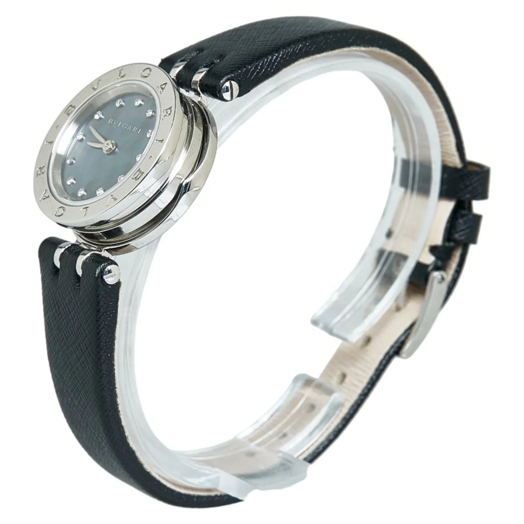 BVLGARI Bvlgari Quartz Watch Diamond Shell Zero Dial Steel BZ23S One Pre-Owned Stainless Ladies B (Good) Navy