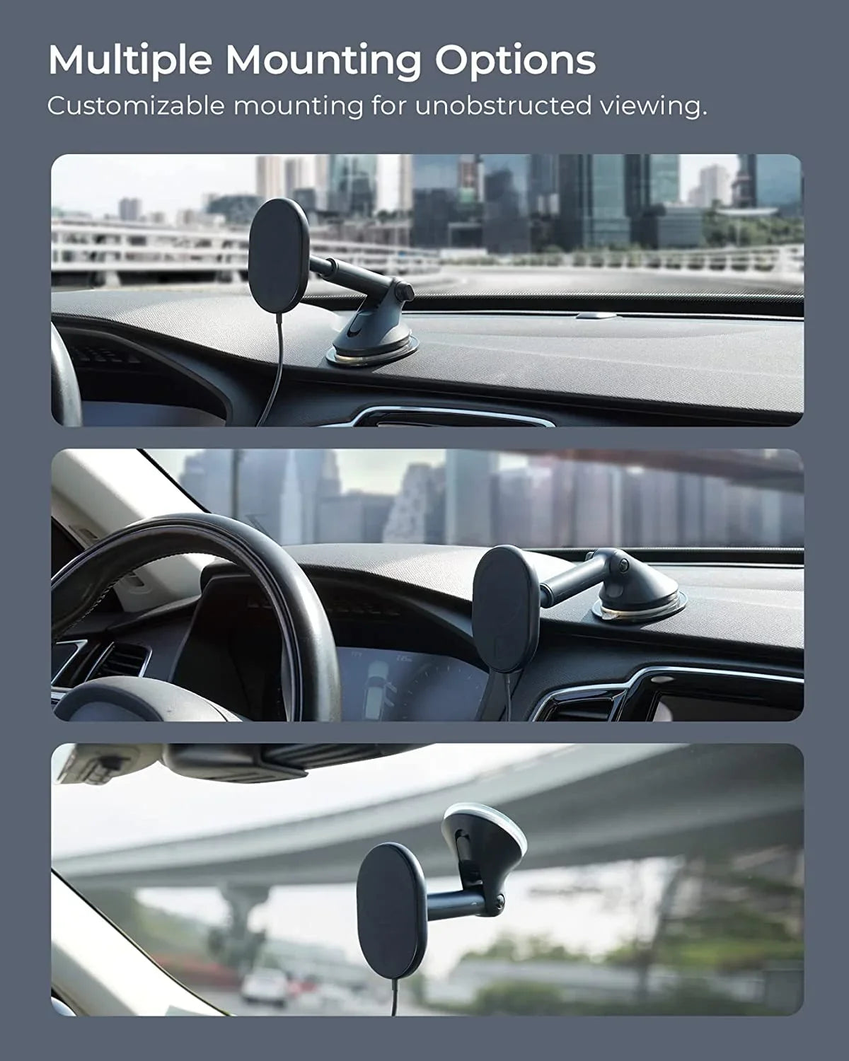 Plastic Black, Mount, Magnetic & Charging iOttie Dash MagSafe Compatible Windshield Wireless Velox