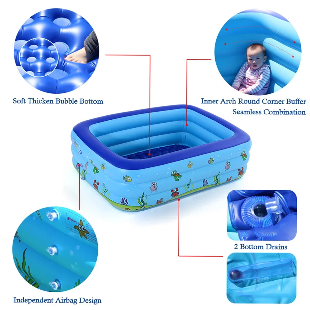 Pool GoolRC Swimming Pool Swimming Kid Basin Inflatable Portable Bathtub