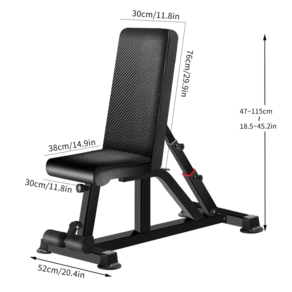 KINGKANG for Full Gym Bench, K Workout Bench Body 700LB for Weight Workout,Foldable Adjustable Exercise Dumbbells Bench Home
