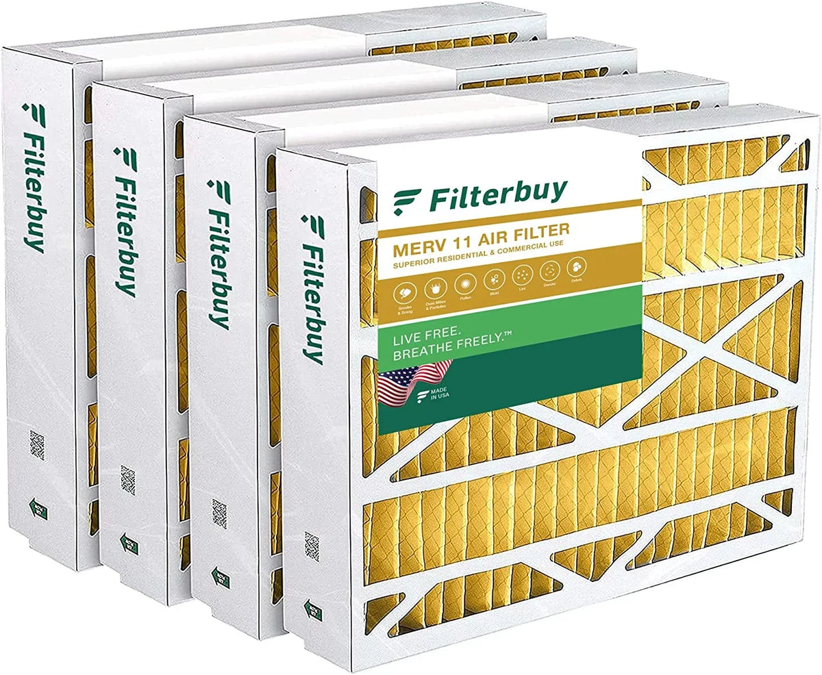 Air for X8790 Lennox Filters PCO14-23 (4-Pack) 11 MERV AC Filterbuy Pleated HVAC 20x21x5 Furnace /
