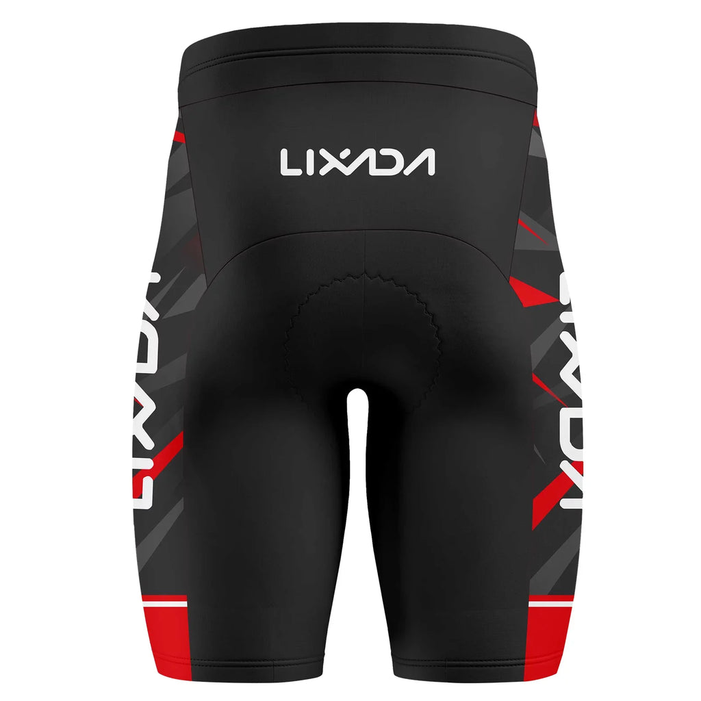 Shirt MTB Bike Shorts and Men Jersey Padded apparel Breathable Short Cycling Lixada Suit Sleeve