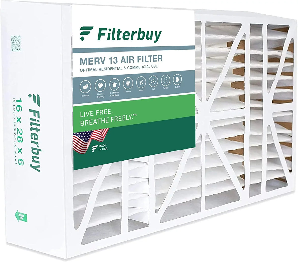 Air 16x28x6 HVAC for 13 AC Space-Gard Pleated (1-Pack) Aprilaire Filters MERV Furnace Filterbuy 2400