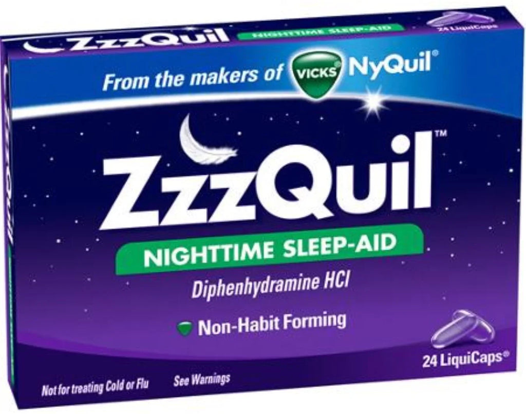 (Pack Nighttime Sleep-Aid, LiquiCaps ZzzQuil 24 4) of ea