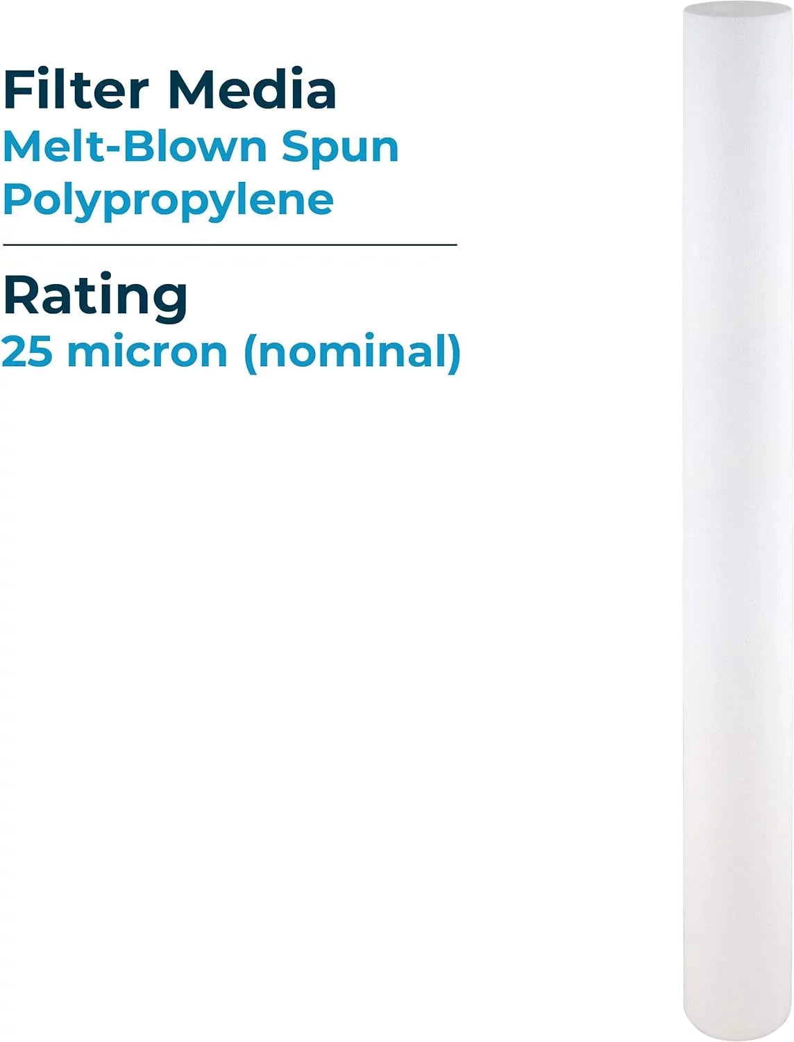 SDC-25-3025 20) Filter Sediment P25-30 Of Micron (Case 25 liquid -Blown Cartridge 155224-43 Polypropylene Spun