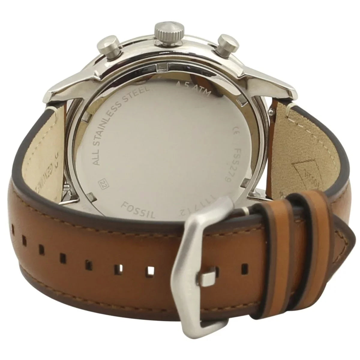 Fossil Chronograph Leather Men's Band Brown FS5408 Neutra Watch